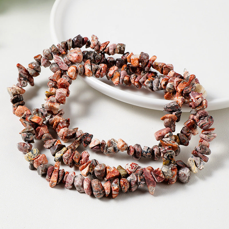 Collier de gravier démagnétisé en cristal naturel fait à la main