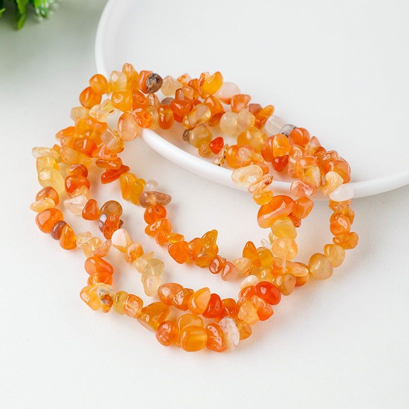 Collier de gravier démagnétisé en cristal naturel fait à la main