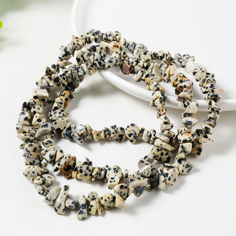 Collier de gravier démagnétisé en cristal naturel fait à la main