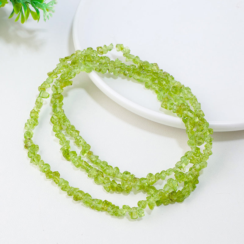 Collier de gravier démagnétisé en cristal naturel fait à la main