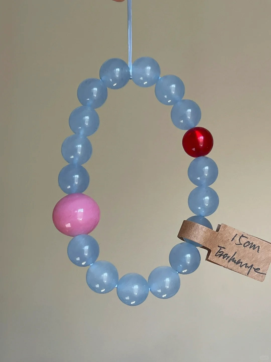 Luminous crystal original design Blue and Pink Bracelet