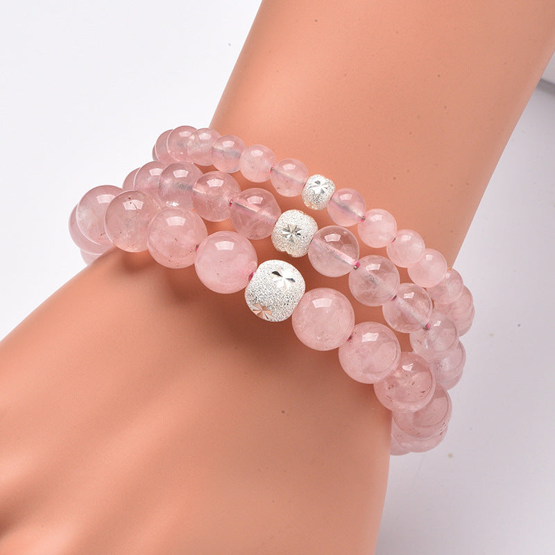 Natural crystal powder crystal bracelet