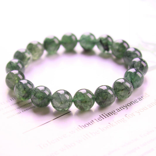 Natural Green Opal Crystal Bracelet for Harmony, Wealth, and Calming Energy