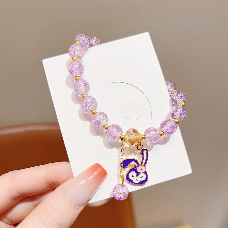 AA Sanrio Bracelets Kuromi Charm Cinnamoroll Colorful Crystal Bracelet