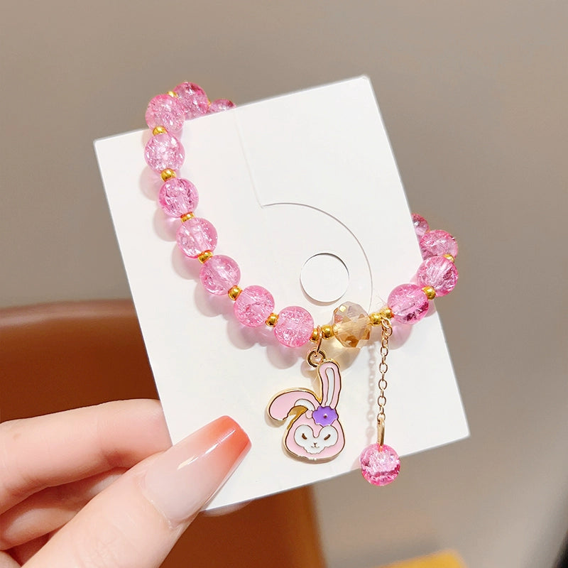 AA Sanrio Bracelets Kuromi Charm Cinnamoroll Colorful Crystal Bracelet