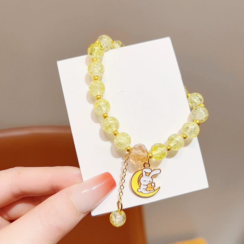 AA Sanrio Bracelets Kuromi Charm Cinnamoroll Colorful Crystal Bracelet